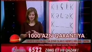Aynur Talıbova krossvord verlişində