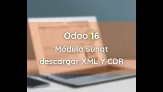 Odoo 16 Módulo Sunat descargar xml y cdr / SOAMIN PERU