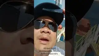 Eclipse in Coatzacoalcos, Mexico 08 April 2024
