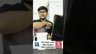 Pratik Joshi BBA Student IIIM | CHARUSAT | Campus Official