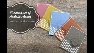 How to Create a set of Stampin Up InColor Cards 2023