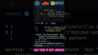 Rust Matches values inside a variable. Full video https://youtu.be/dES2nTzISBc #shots