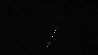 Starlink Satellites train seen in the sky over Slovakia, 27.10.2024