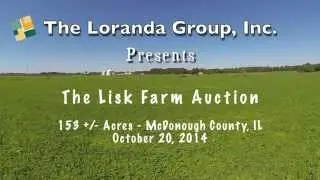 McDonough Co., IL 155 Acre (Lisk Farm) Land Auction Promotional Video by The Loranda Group