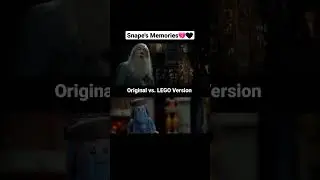 Snape's Memories in LEGO💔🖤Original vs. LEGO Version #harrypotter #shorts