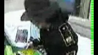 Michael Jackson and Lisa Marie Presley visit a hospital