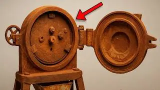 Still Works After 100 Years? Rusty Antique Flour Mill Machine Restoration