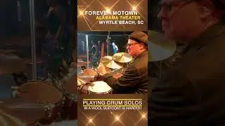 It’s rare that I play a #drumsolo. Even rarer that I do it in a wool suit coat. #GiveTheDrummerSome