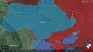 Russo-Ukrainian War: First 5 Months Mapped using Google Earth