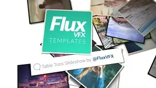 Table Toss Slideshow After Effects Template