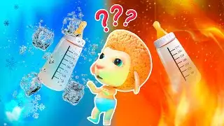Leite Quente vs Leite Frio para Bebê | Desenho Animado | Dolly e Amigos 3D - Brasil