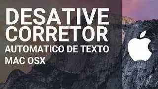 Desativar corretor automático de texto no Mac OSX #tutorial #tecdia