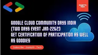 Google Cloud Community Days India | Free Google Swags | Get Free Certificate | Google Cloud Free |