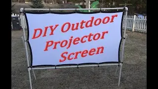Homemade Outdoor Projector Screen (Light & Compact) 4K