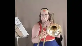 Jen playing Wonder Woman's Wrath on Trombone