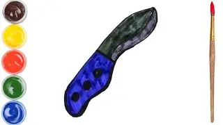 How to draw a knife?