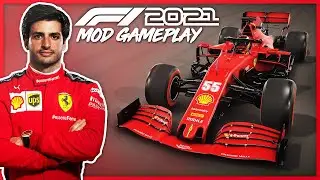 F1 2021 MOD GAMEPLAY (Carlos Sainz Ferrari Gameplay)