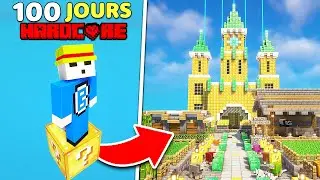 J'ai survécu 100 jours dans un ONEBLOCK LUCKYBLOCK sur Minecraft Hardcore !