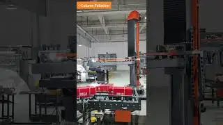 Column Palletizer --Focus Machinery #palletizer #palletizing # #packingmachine #cartonpackaging