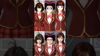 Rina, Maki, and Hatsuki in Real life AI | SAKURA School Simulator 