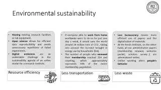 Oumaima Ben Amor: 16 Jan 2023: Sustainability at the Ronin Institute