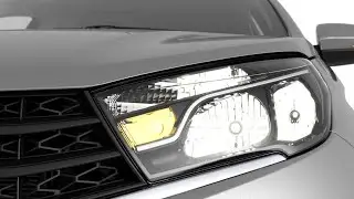 lada Vesta Замена битого корпуса оригинальной фары с перестановкой отражателей в новый корпус