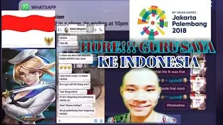 ZXUAN ke INDONESIA!!! nonton asia games 2018|GURU jess no hair😂😂