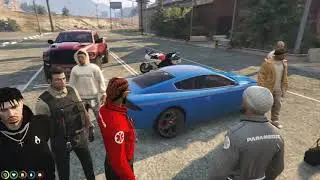 Old Man confronted and hit with a BAT! (COPS WAS CALLED!) IN GTA V