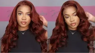 THE BEST FALL HAIR (PRE-STYLED) 🍂🧡 FULL INSTALL TUTORIAL (360 WIG) Ft. Ashimary Hair