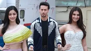 Tiger Shroff MACHO ENTRY With Ananya Pandey & Tara Sutaria At Student Of The Year 2 Trailer Launch