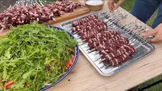 Jigar shashlik😍Шашлык из печени 😍