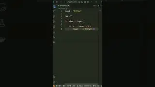 Convert all  uppercase letters to  lowercase without using inbuilt string #learn #python3