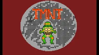 time lapse of Michelangelo pixel art drawing