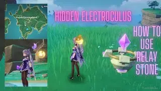 Hidden Electroculus in Kujou Encampment - Relay Stone Puzzle - Genshin Impact Inazuma