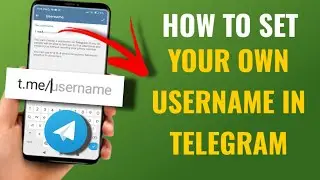 How To Set Username In Telegram | English