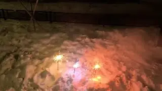 немного пиротехники на день рождения