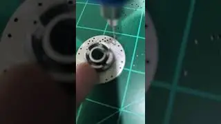 drilling very small holes with a very small drill.  #modelcar #model #modelkit #partworks #brembo