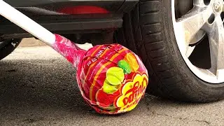 Crushing Crunchy & Soft Things by Car! EXPERIMENT Car vs Fruits