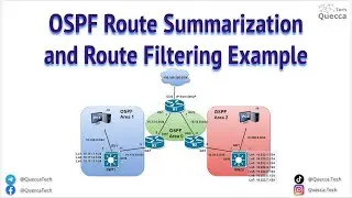OSPF Route Summarization and OSPF Route Filtering Example