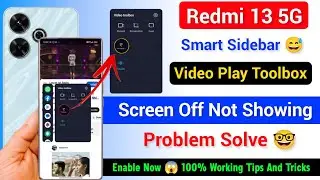 Redmi 13 5g Smart Sidebar Video Toolbox Play Video Not Showing | Enable Video Toolbox Play Redmi 13