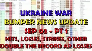 Ukraine War Update BUMPER NEWS (20240903a): Pt 1 - Overnight & Other News