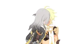Traveler wil Trailblazer eten geven | Kaeya When He Saw Himeko  [Genshin|Star Rail Animation]