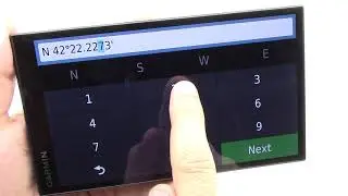 How to enter coordinates on GPS navigation Garmin DriveSmart