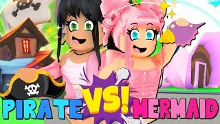 EPIC *BUILD BATTLE* in ADOPT ME Roblox *PIRATE VS MERMAID*