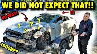 I Just Bought A SMASHED 2018 Nissan GT-R From IAAI and I CANT BELIEVE IT CAME WITH THIS!! 1000HP????