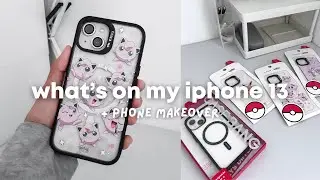 what's on my iphone 13🌷+ phone makeover ₊˚⊹♡ casebang, aesthetic, minimalist, anime jjk theme