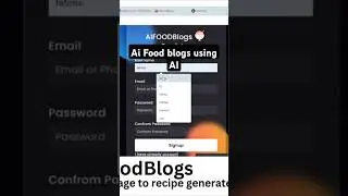 AIFoodBlogs| Front end in python |  Intelligence Logic