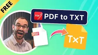 How to Convert PDF File to TXT File | Free PDF Solution