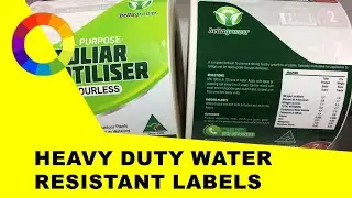 Heavy Duty Agriculture Fertilizer Label Printing