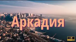 Arcadia Black Sea coast Odessa 2021 Aerial photography 4K